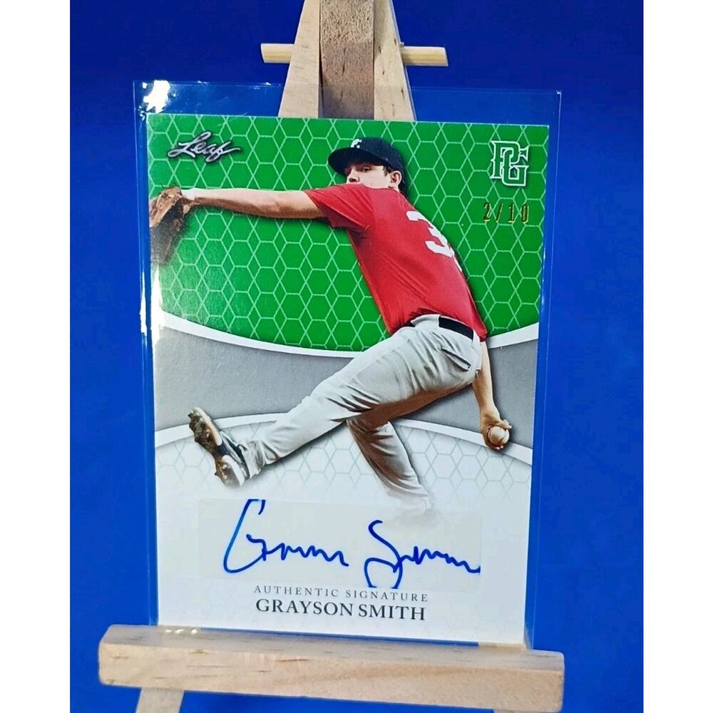 2022 Leaf Perfect Game Nat Showcase - Autograph Grayson Smith #BA-GS1 SSP 02/10